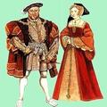 1535г. Дамское и мужское придворное платье (Генрих VIII и Джейн Сеймур)